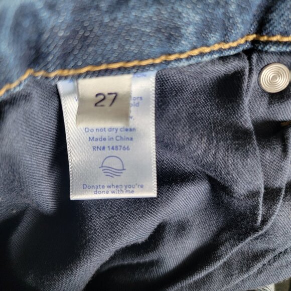 Oliver Logan Jeans Women 27 Medium Wash Vintage Button Fly Stretch Denim Pants - Picture 8 of 9